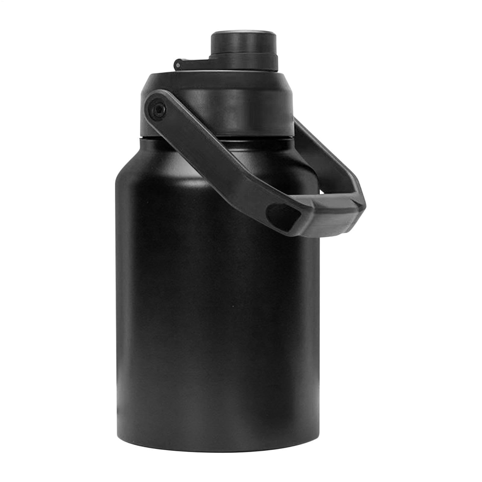 Botella de agua de galón | Botella de agua al vacío de acero inoxidable de | cuello ancho | Jarra aislada al vacío de dos pisos para bebidas frías para , senderismo, camping