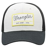  Wrangler Men\'s Est. 1947 Mesh Back Trucker Cap