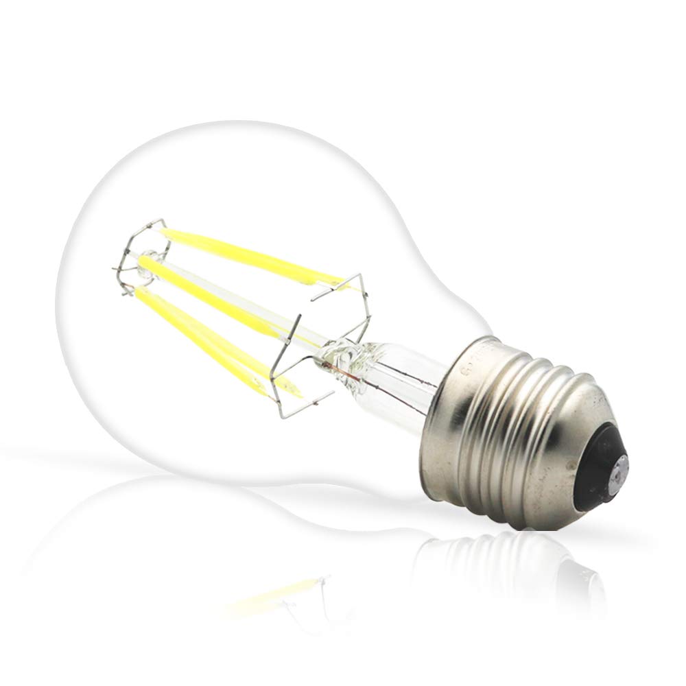 Mengjay 20x LED Lampe E27 Kaltweiß 6W, ersetzt 50W Glühlampe, 500lm, Filament Birne, 360°, 10er Pack