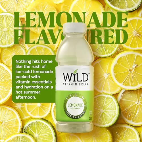 Image of Wild Vitamin Drink (400 ml (Pack of 24), Lemonade)