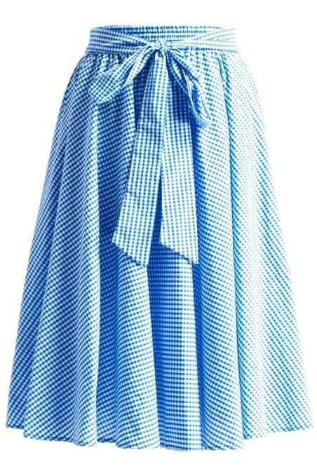 Radhika Creation Girls Cotton Checkered 25" Umbrella Pattern Skirt.-image-30