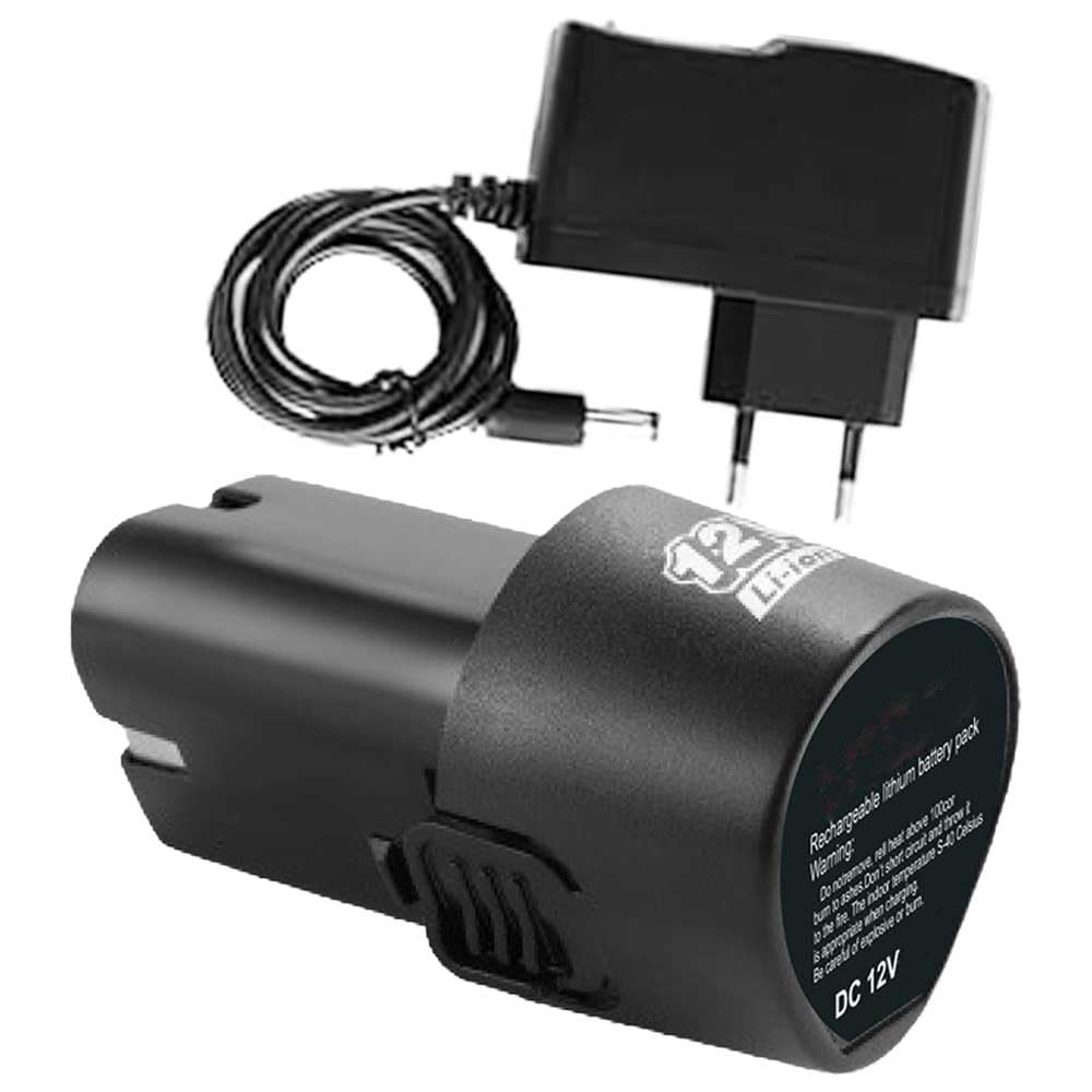 12v Cordless Screwdriver and Drill Machine Batteries and 12v Li-ion Battery Charging Adapter (1Pcs Battery and 1Pcs Charger)-image-16