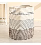 ICERZCZ 78L Laundry Hamper, 16x14x22 in Laundry Basket-Woven Rope Tall Laundry Basket with Handle...
