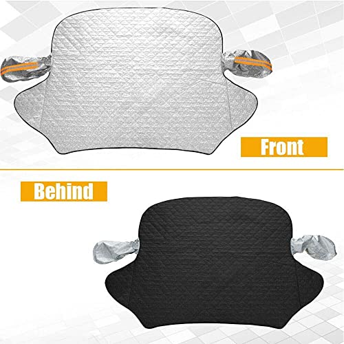 Geweeco Windshield Snow Cover, Car Windshield Cover For Ice And Snow 4-Layer Protection For Snow, Ice, Uv And Frost Wiper Mirror Protector Windproof Sunshade Cover For Cars And Compact Suvs #TOP7