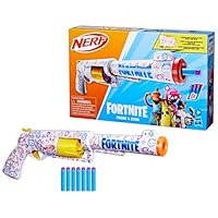 Nerf Fortnite Frenz-Ever Foam Dart Blaster, Game-Inspired Design, Quick-Load Action Toy, 6 Foam Darts, Backyard Battles & Target Practice for Children Aged 8+, Perfect Christmas Toys for Boys & Girls