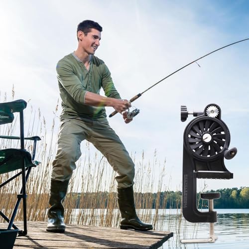 Máquina de carrete de pesca ajustable con función de desenrollado 2