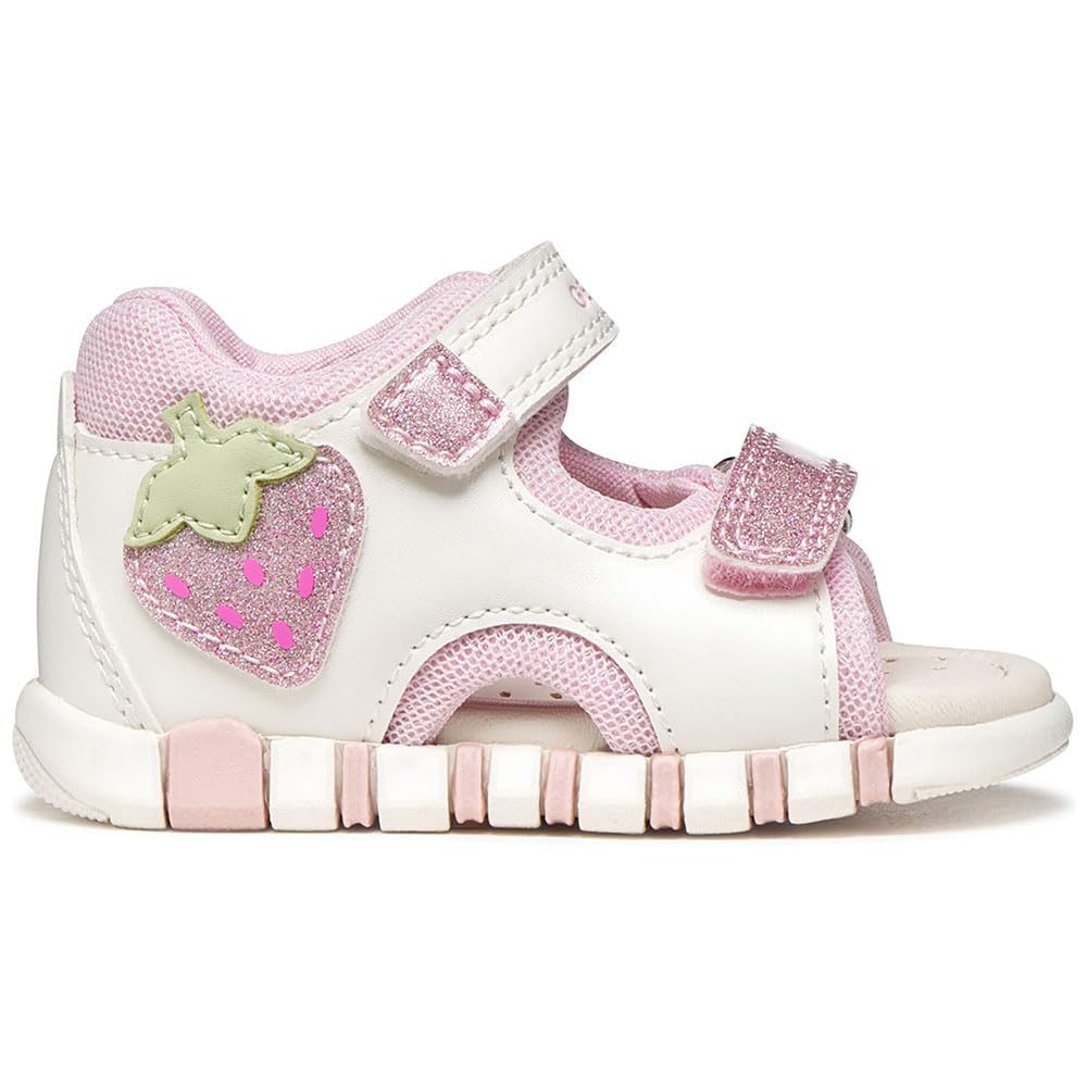 Geox Boy's Girl's B Sandal Iupidoo Gir, White Pink, 8.5 UK Child