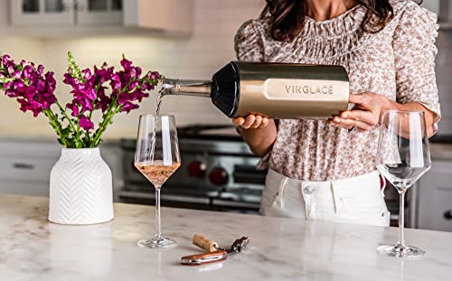 image for Vinglacé Wine Bottle Chiller- Portable Champagne Insulator- Stainless