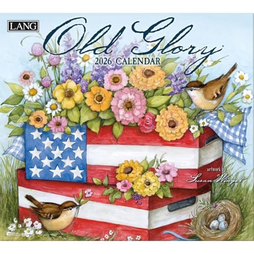 LANG Old Glory 2026 Wall Calendar - Made in USA