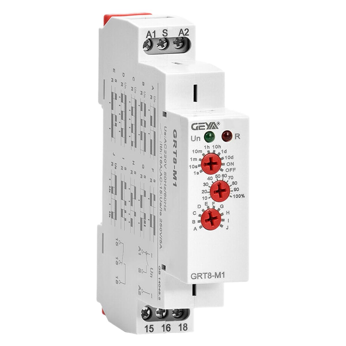 Sankaka GRT8-M1 on Off Time Delay Relay 16A AC/DC12V-240V Multifunction Din Rail Automatic