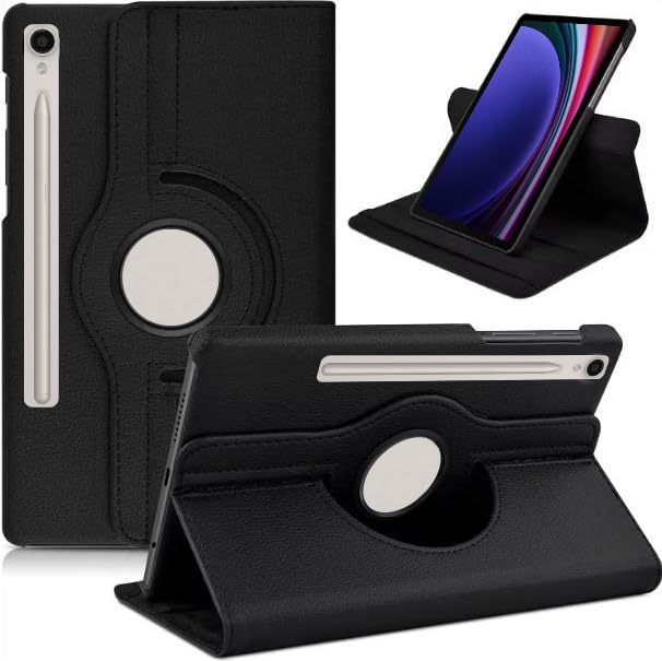 HYPERCASE Flip Case Cover for Samsung Galaxy Tab S9 11 inch/S9FE 10.9 inch Leather Stand Smart Case Cover 360° MultiAngle Rotatable Case Cover, Black (B0DCPXXZ7Q) Amazon Price History, Amazon Price Tracker