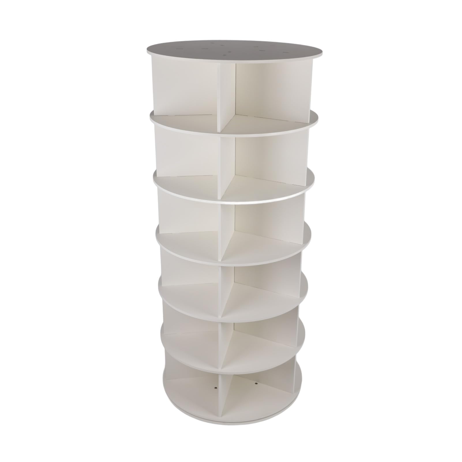 Cocoarm Drehbarer Schuhregal-Turm, 360 Grad PVC-Drehdesign (6 Schichten)