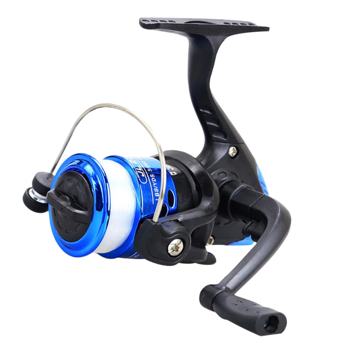Fishing Reel for Saltwater with Electroplated Blue Finish and Line 200 Size Sea Fishing Coil Reel for Freshwater and Sea Anglers