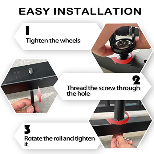 Tongmo Vinyl Cart Mobile Rack 16 Roll - Round 2" Core Heavy Duty Vinyl Roll Cart With 16 Vinyl Wrap Clips - Ideal For Blueprint/Photography Paper Rolls Organize #TOP5