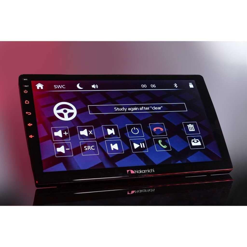 Nakamichi NAM 5510 A9Z Car Android Stereo displaying steering wheel control learning interface