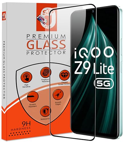 Image of Premium Tempered Glass Screen Protector Guard Compatible For IQOO Z9 Lite 5G / Vivo T3 Lite 5G (6.56 Inch, Pack of 1) | Edge to Edge Coverage With Easy to installation kit for Smartphone