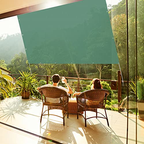 Voile d'ombrage pour jardin et terrasse grand format rectangulaire vert - 3