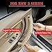 For BMW 3 Series Inner Door Handle, Inner Door Support Trim Pull Strap Cover Driver Front Left Right Side Door Armrest Bracket for F30, F31,F33,F34,F35,F36,F32,F80,F82,,316,318,,325 (Black--Front)
