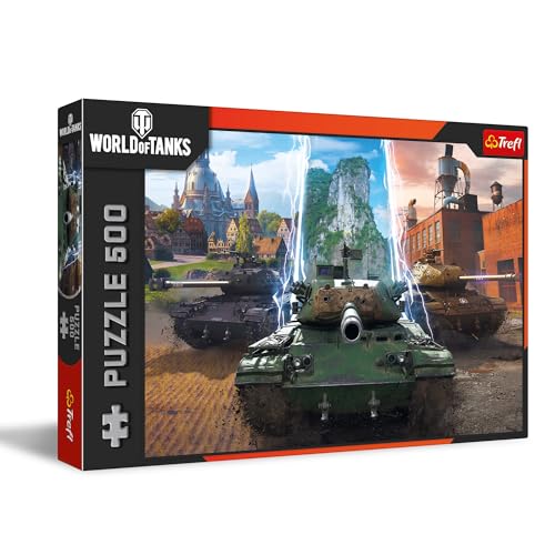 Trefl Time for Action! Rompecabezas de 500 piezas 18.9"x13.4" | World of Tanks miniatura 1