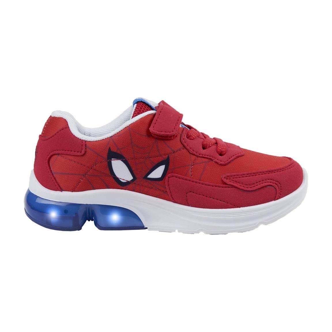 Marvel Spiderman Zapatos para Niño, Calzado Deportivo, Deportivas Diseño Spiderman, Deportivas Luces para Niño, Tallas EU 25 a 32 (25)
