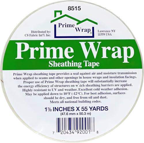 Prime Wrap PRTAPE Sheathing Tape (1-7/8-Inch x 55-Yard)