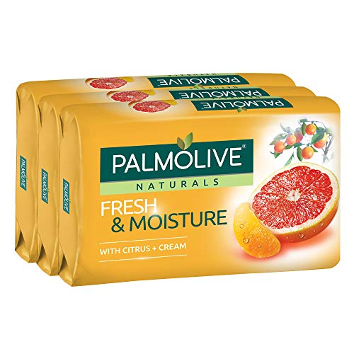Palmolive Naturals Fresh & Moisture with Citrus & Cream Bar Soap - Pack of 6 (80g x 6) - Imported