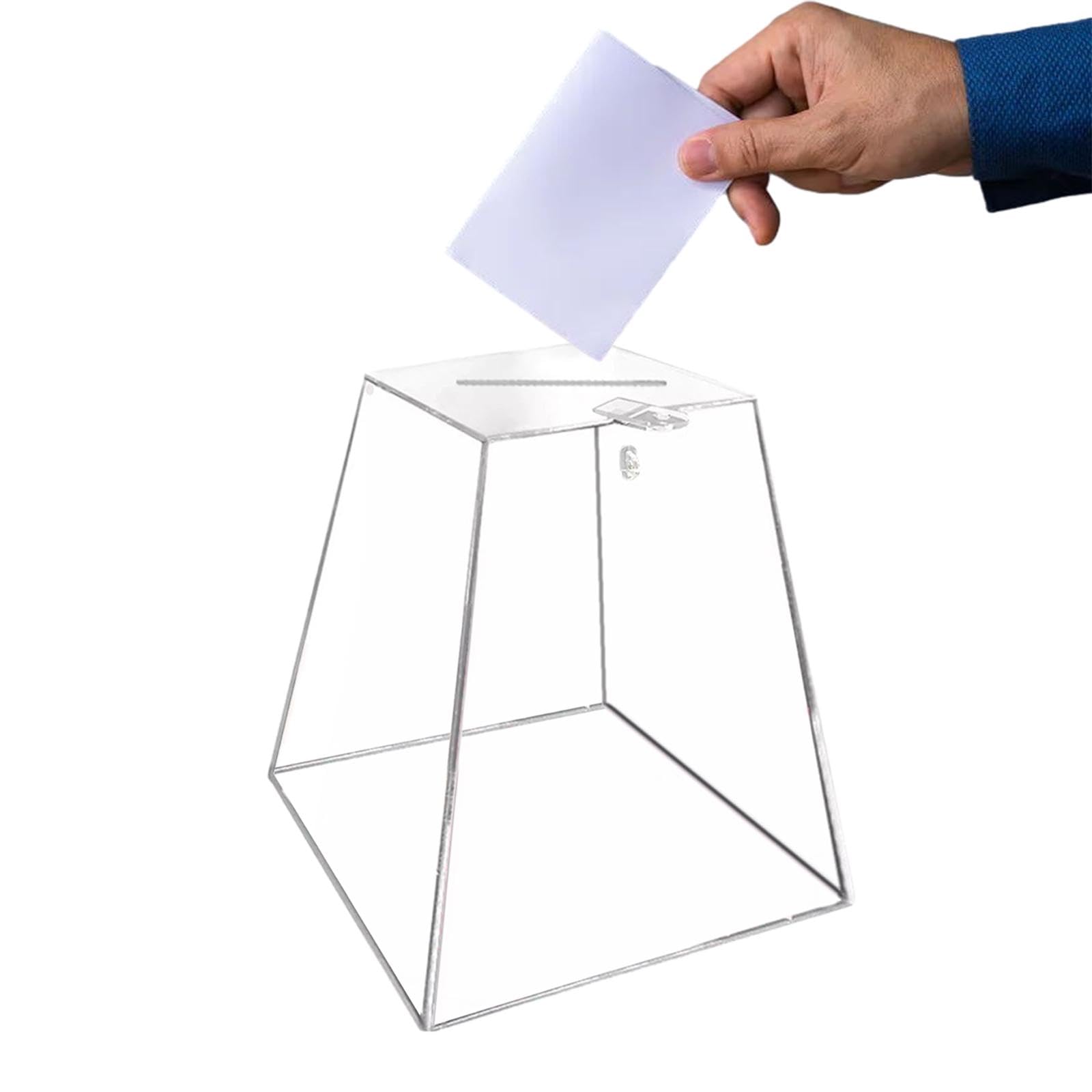 Boîte De Collecte Acrylique Transparente Portable