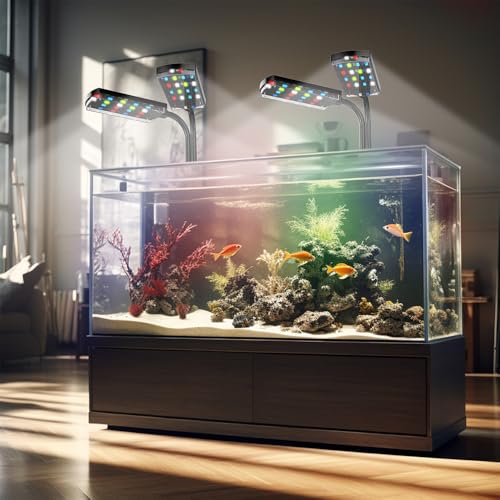 SOIMOE 水槽ライト LEDライト 水槽照明 アクアリウムライト 小型水槽ランプ 熱帯魚ライト タイマー付き Aquarium-Light-LiangTou-A3 の商品画像 7
