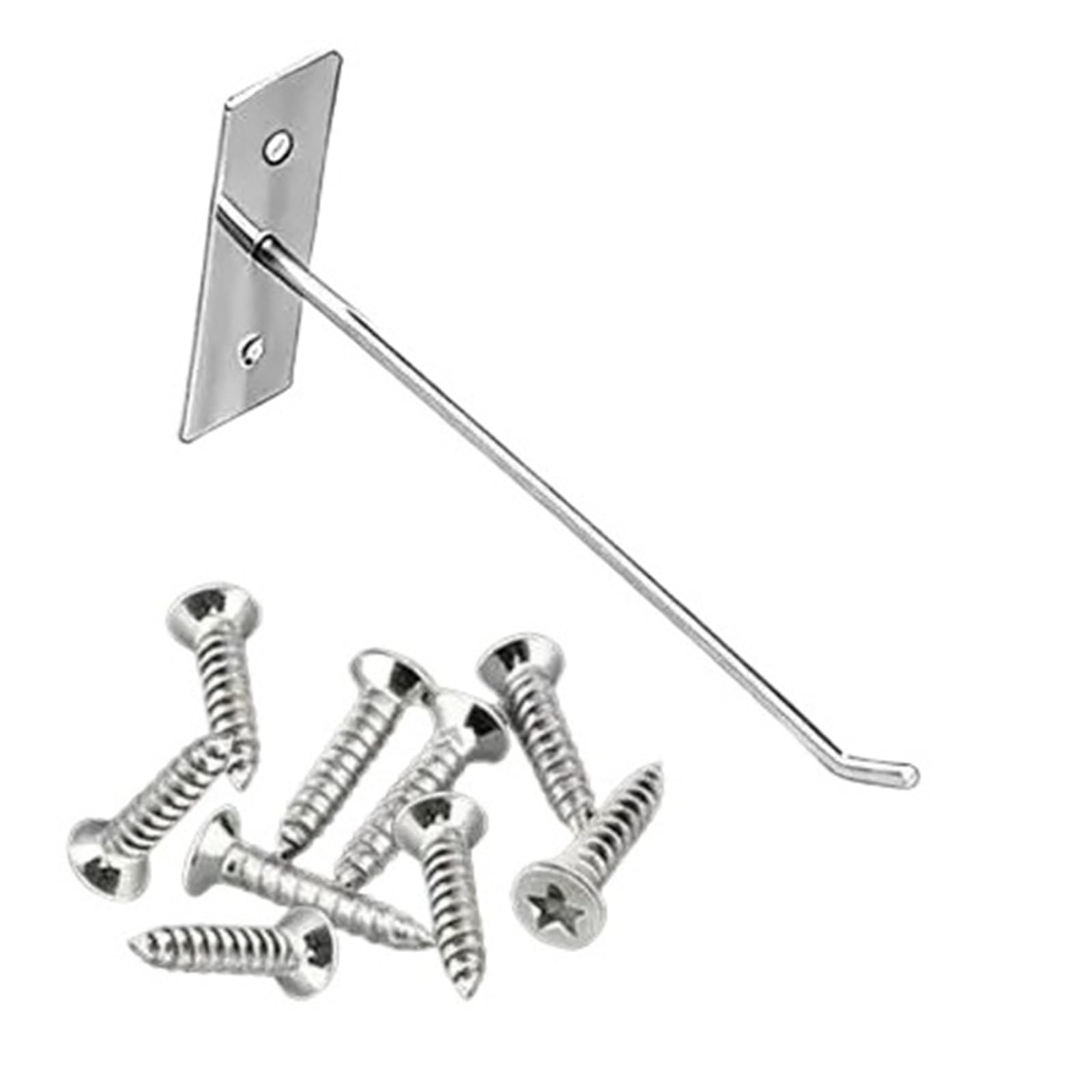 Ganci Per Scaffali Di Negozi Gancio a muro Foro for scheda a linea singola Hardware in acciaio Utensile for martello Pinza for montaggio a parete durevole for for pannello forato(15cm,10PCS)