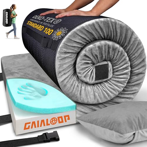 GAIALOOP 3 Inch Memory Foam Camping Mattress