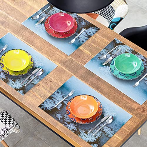 Sets de table en fleur antidérapants pour protéger la table des plats - 8