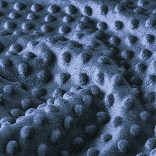 Image of BORITAR Baby Blanket Super Soft Minky Floral Dark Blue 30x40 Inch | Double Layer Receiving Blanket for Boys GirlsNewborn Infant Toddler Nursery Pet Crib Stroller Shower Gift