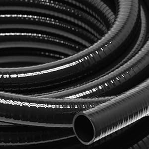 Wiltec Druck- und Saugschlauch 32mm 5m Schwarz