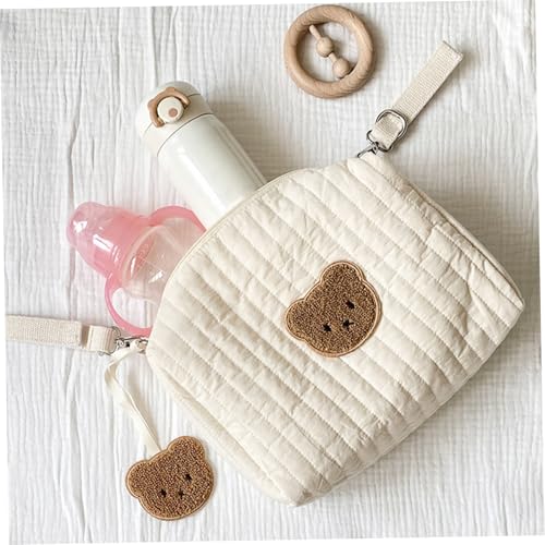 Bolso organizador para pañales con ganchos para cochecito miniatura 2