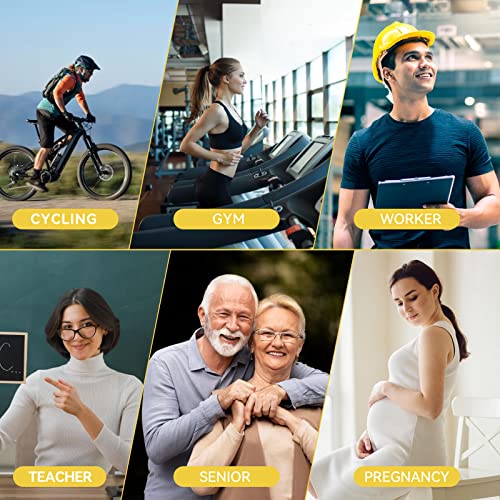 LEOSTEP Calcetines de compresión para hombres y mujeres (3 pares) antideslizantes de tubo largo, ideal para correr, viajes - imagen 6