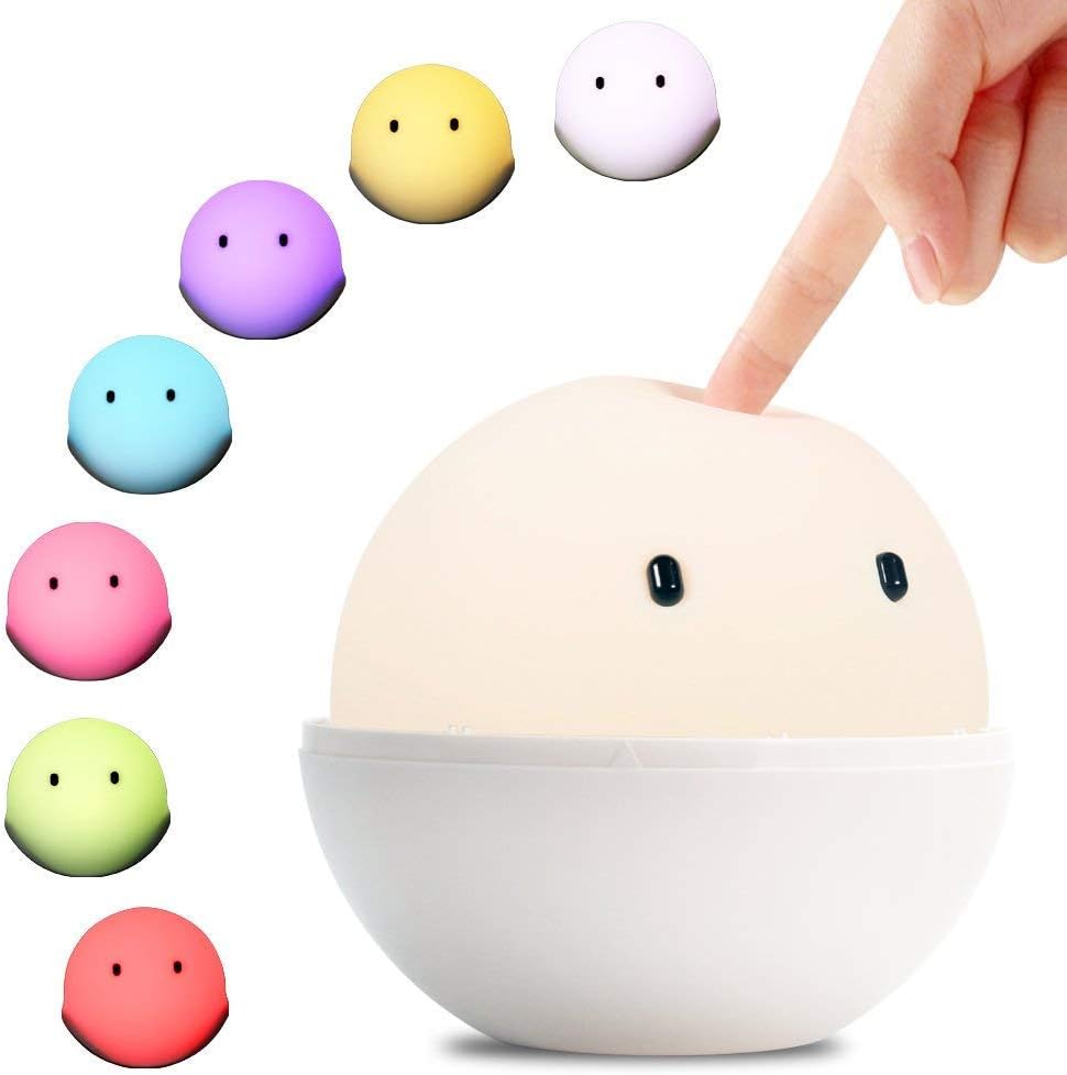 Emie Adjustable LED Bedside Light Mood Lamp Night Light Romantic Valentine with Touch Sensor and 7 Mode Change of Colour