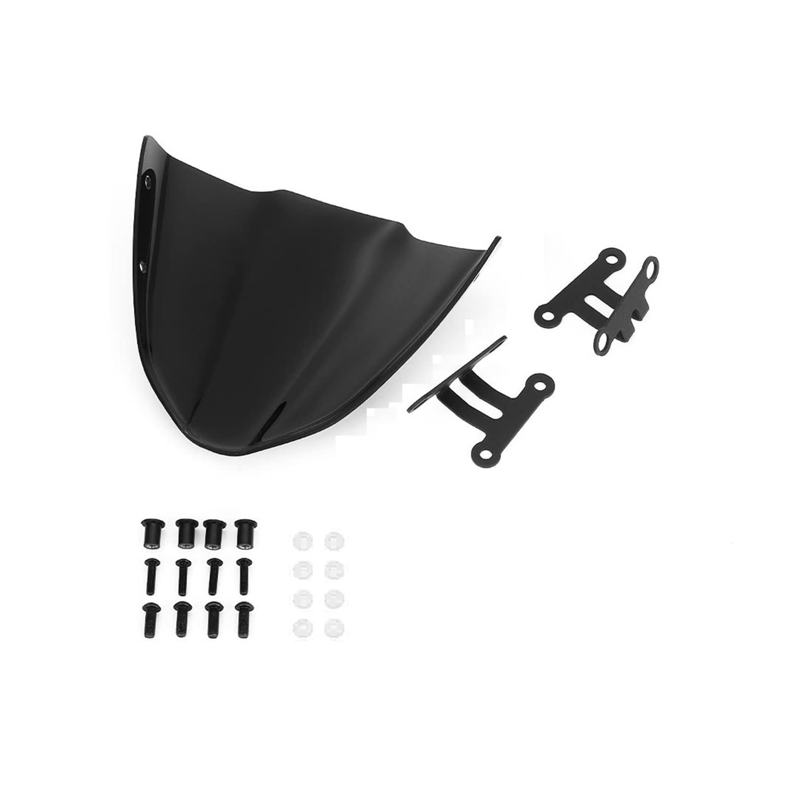 WIPP Motorcycle Trailer Windshield, Fairing Compatible with Y MT09 MT 09 Windscreen Motorcycle Accessories Small Windshield MT09 MT-09 FZ09 FZ-09 2017 2018 2019 (Color : Smoked translucent)