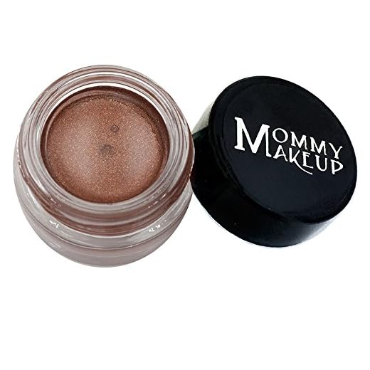 Mommy Makeup Waterproof Stay Put Gel Eyeliner with Semi-Permanent Micropigments - smudge-proof, long wearing, paraben-free - Chocolate Sizzle (milk chocolate brown with golden shimmer/golden flecks)