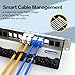 Enmane 16 Port Patch Panel Blank Keystone Patch Panel 1U Network Patch Panel with Smart Cable(No Cable Tie Required) Management for 19inch Rackmount