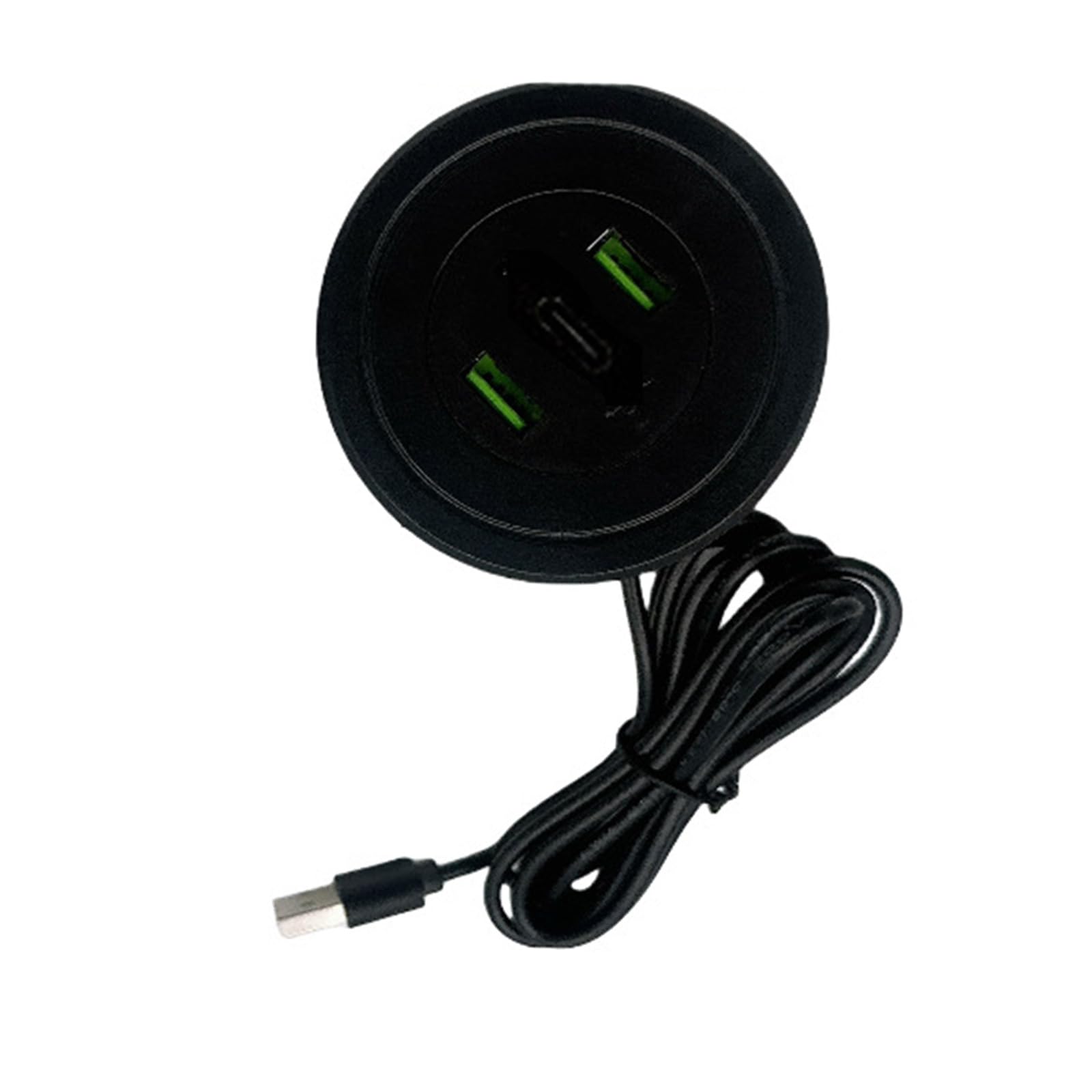 Elnwnnkc USB Port Desktop Embedded Charging Connector for USB Desk Data Line Splitter Socket for Home Desktop Embedded Adapter