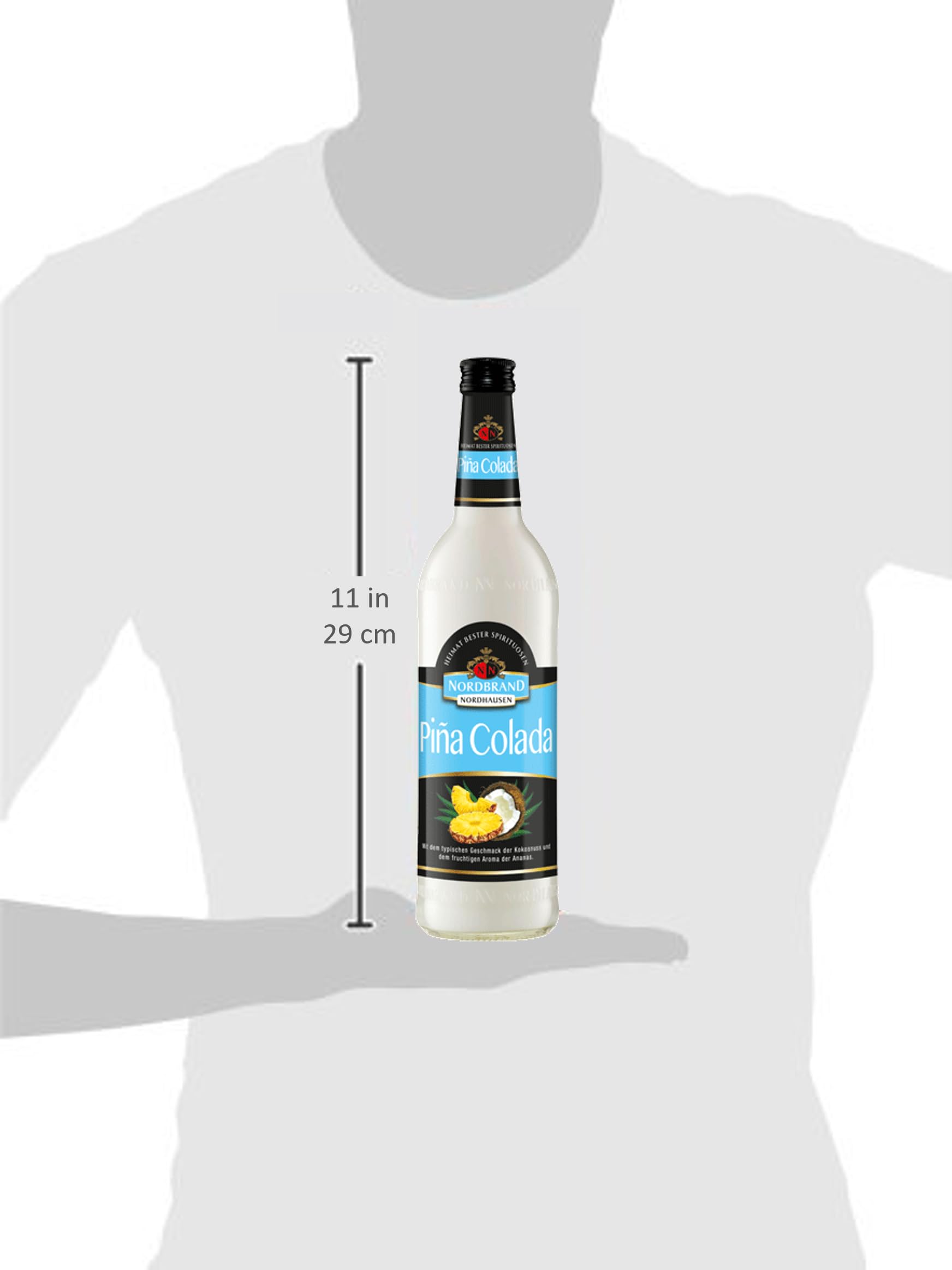 Nordbrand Nordhausen Piña Colada Cocktail (6 x 0.7 l) - Fertiger Cocktail, Mixgetränk mit Geschmack von Ananas und Kokosnuss