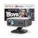 Smart Beamer【Netflix-Fähig & Dolby Audio】VISSPL 4200 ANSI 4K Projektor, Autofokus&Trapezkorrektur Portable Projector,1080P Full HD WiFi6 Bluetooth Heimkino/Outdoor Beamer mit 360°Drehständer für Handy