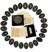 Amazon.com: Tirmanaz Runes, Wooden Runes Set with Guide Book