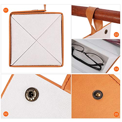 Image of SMARTTOP Sunglass Eyeglass Organizer Collector 5 slot 6 Slot PU Eyeglasses Storage Case Box Multiple Hanging Eyewear Display