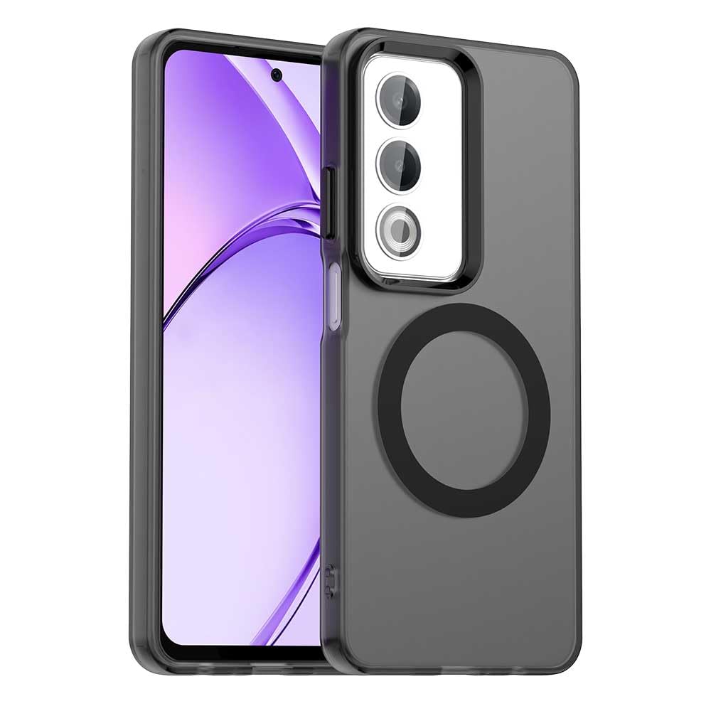 Pzwoxukhov Compatible with Oppo A3 Pro 5G Case Cover,Supports Wireless Charging,Shockproof Magnetic Phone Case,Compatible with Oppo A80 5G Case Black