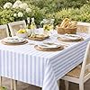Lillian Made in Italy Cloth-Like Disposable Tablecloth for Rectangle Tables, 24 Pack – Premium Airlaid Linen-Feel Table Cover, Luxury Tablecloth for Parties, Events & Weddings, Elegant Striped Design #3
