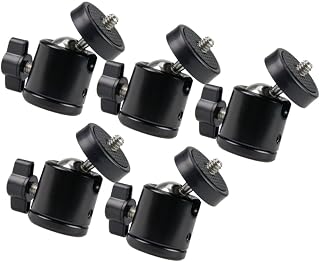 UPKOCH 5pcs Mini Ball Head Camera Tripod Ball Head Video Tripod Head Tripod Damping Head Ball Tripod L Brackets Heavy Duty Monopod Ball Head Mini Head Video Head Universal Metal
