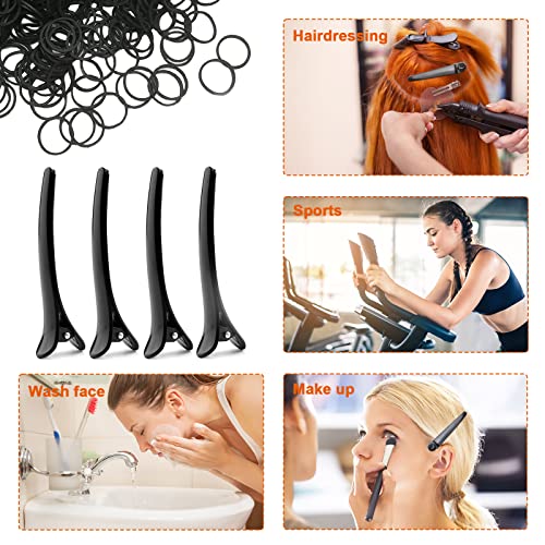Foto von Kit Haarkamm, FWLWTWSS 4 Stücke Karbon Fiber Haar Schneide Kamm Fein- und Standardzahn Haarkamm Antistatische Hitzebeständige Kämme, Hair Comb für Männer und Frauen