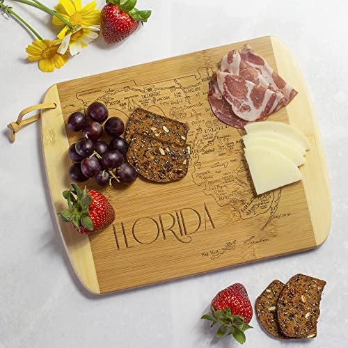 Totally Bamboo A Slice of Life Florida State Serving and Cutting Board, 11" x 8.75" - Image 2
