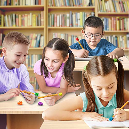 Artcreativity Star Pencil Top Erasers For Kids - 48 Pcs - Colorful Eraser Caps Toppers For Boys And Girls - Classroom Prize, Teacher Rewards, Stationery Birthday Party Favors, Goody Bag Stuffers #TOP5